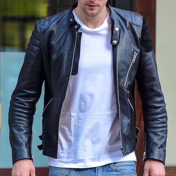 Acne Studios Oliver Leather Jacket Black Men's Size 48 M - Picture 15 of 15